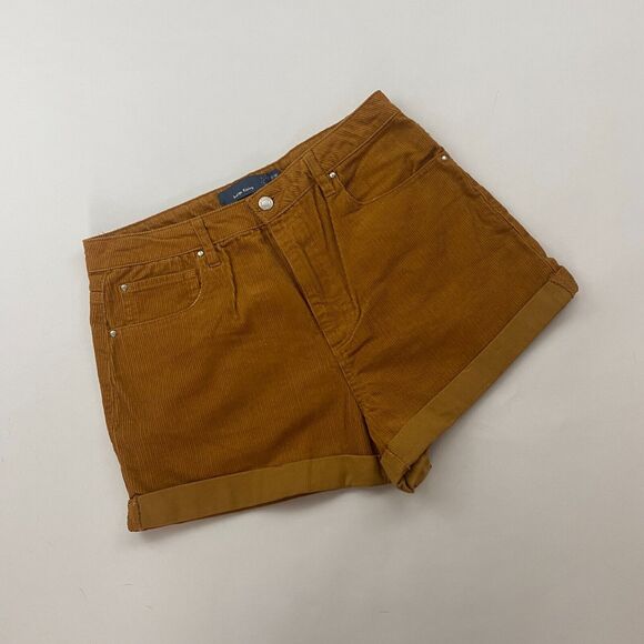Indigo Rising Brown Corduroy High Rise Cuffed Shorts Size 11/30 100% Cotton - Picture 9 of 9